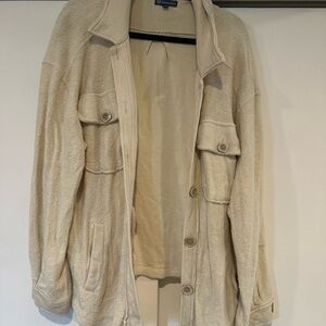 Democracy Cream Sherpa Jacket